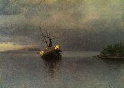 Albert Bierstadt Wreck of the Ancon in Loring Bay, Alaska Sweden oil painting artist
